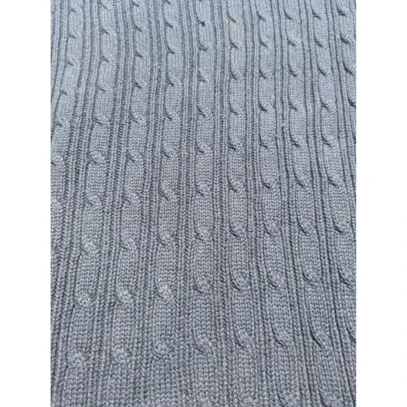Tommy Hilfiger Women's Medium Blue Classic Fit Sweater‎ Cable Knit Warm Winter - Picture 5 of 8